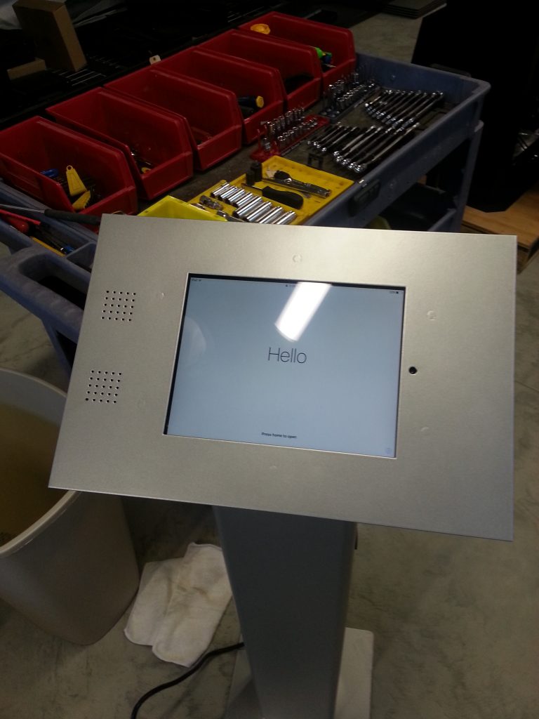 iPad KioskIncluded Headphones and Speakers Bruin