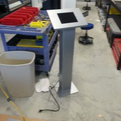 iPad Kiosk-Included Headphones and Speakers